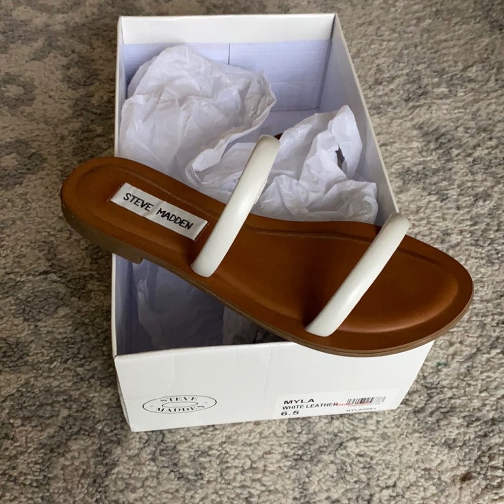 Steve Madden - Leather Sandals - Size 6.5 - New